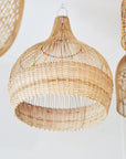 Large Natural Dune Rattan Pendant