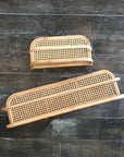 Short Rattan Weave Shelf