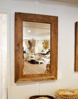 Rustic Teak Mirror 80x120cm