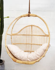 Natural Round Single Cane Hanging Chair | Made to Order
