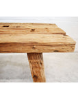 Rustic Teak Bench Seat 250cm - Set of 2