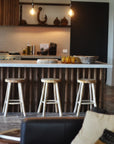 Large Cabana Rustic Teak Counter Stool 64cm