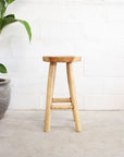 Large Cabana Rustic Teak Counter Stool 64cm