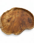 Large Rustic Teak Timber Platter