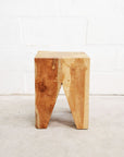 Square Teak Stool | Made To Order