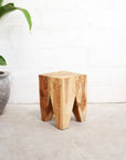 Square Teak Stool | Made To Order