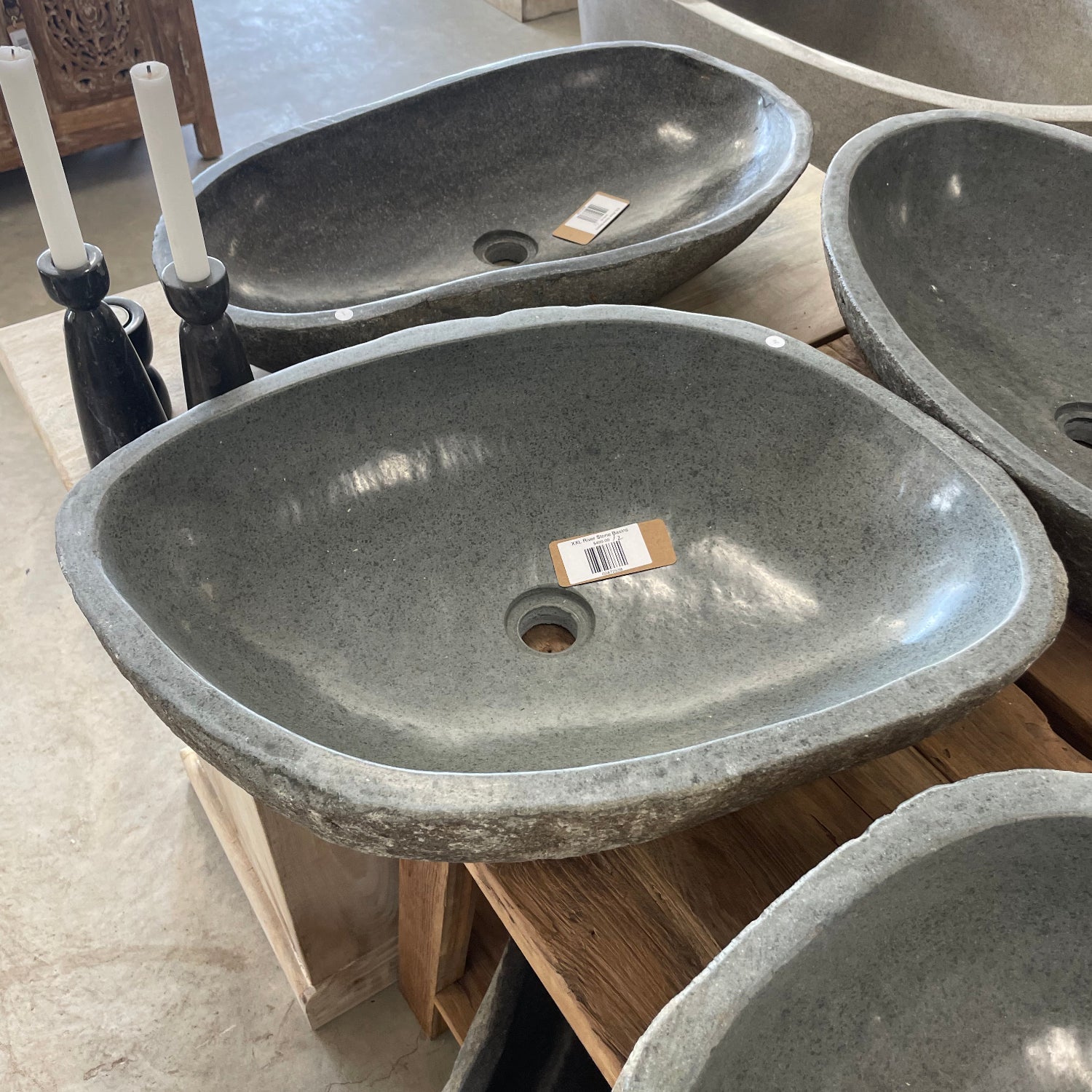 River stone basin – 62.3 x 46 x 15cm – Paradise Living Co.