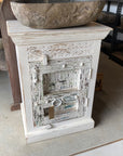 Indian White Wash Timber Vanity 04 - 60cm Length
