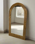 Arch Teak Mirror 100x180cm