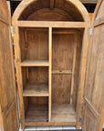 Arch Teak Wardrobe - Shelves + Hanging