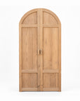 Arch Teak Wardrobe - Shelves + Hanging
