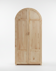 Arch Timber Wardrobe - Shelves + Hanging