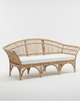 Natural Bangalow Split Cane 3 Seater Lounge | Made To Order