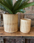 Small Woven Wicker Vase | Made To Order