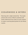 Medium Drift Trading Co. Soy Wax Candle - Cedarwood & Myrrh