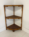 Corner Rattan Shelf - Caramel | Made To Order