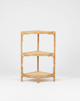Corner Rattan Shelf - Natural