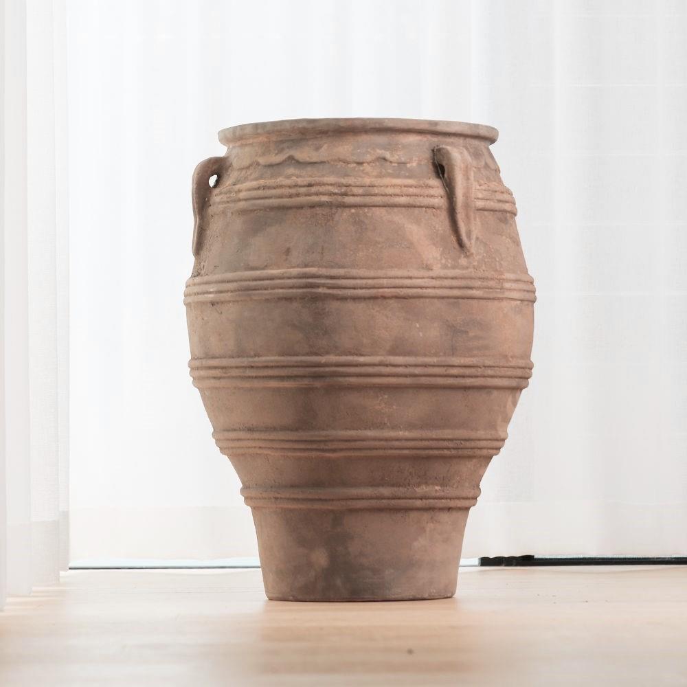 Antique Terracotta Pithari Urn - 59x75cm