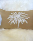 Golden Paradise Palm Lumbar Cushion 30x50cm