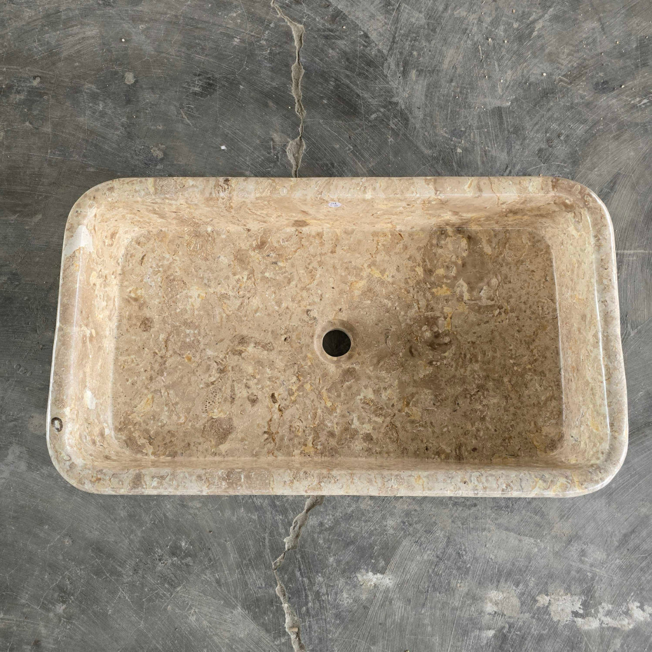 Hammered marble stone basin – Paradise Living Co.