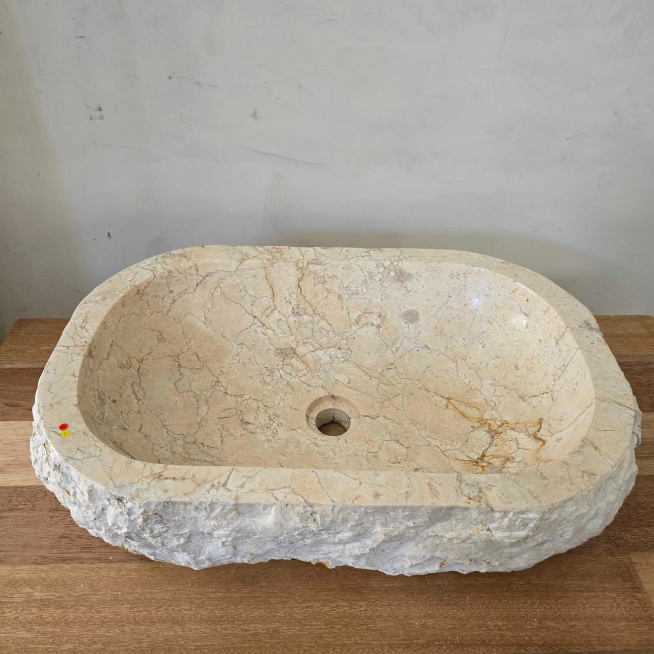 Marble stone basin – oval – 62 x 41 x 16.5cm – Paradise Living Co.