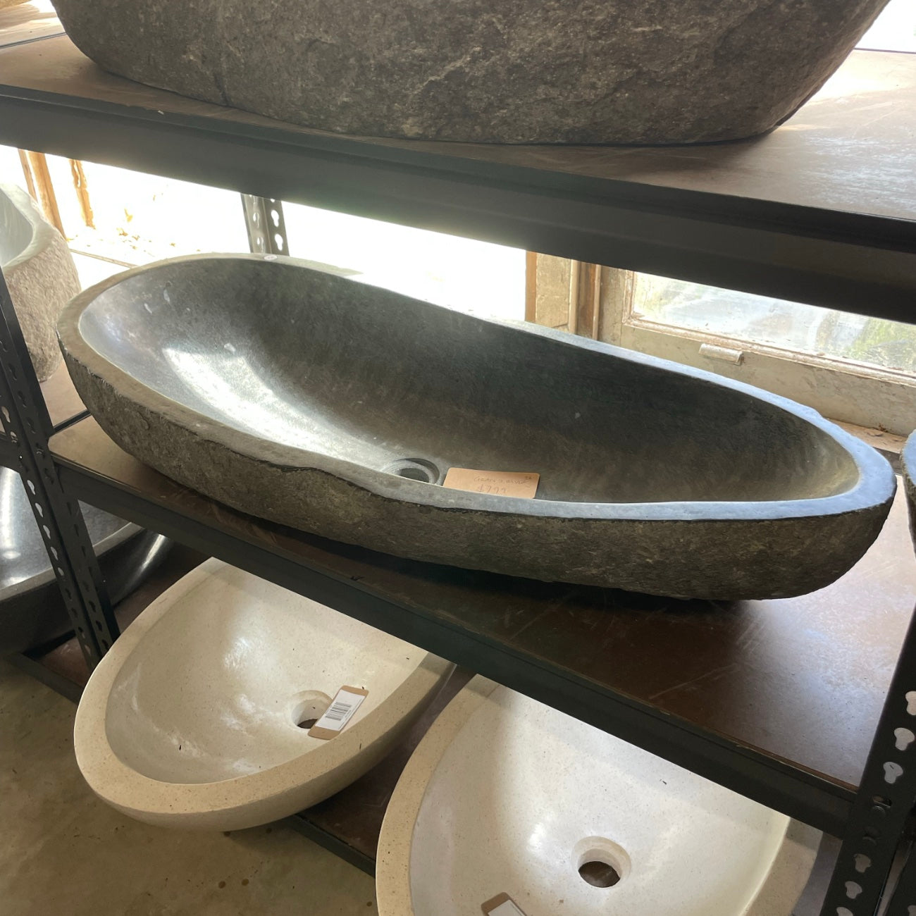 River stone basin – 83 x 34cm – Paradise Living Co.