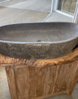 River stone basin – 87 x 41 x 15.5cm – Paradise Living Co.