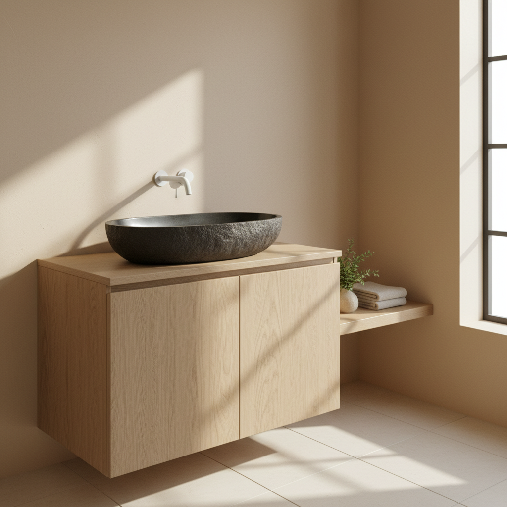 River stone basin – 115 x 45 x 15cm – Paradise Living Co.