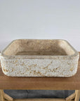 Hammered marble stone basin – Paradise Living Co.