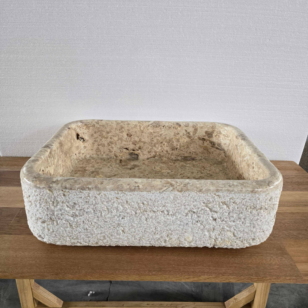 Hammered marble stone basin – Paradise Living Co.