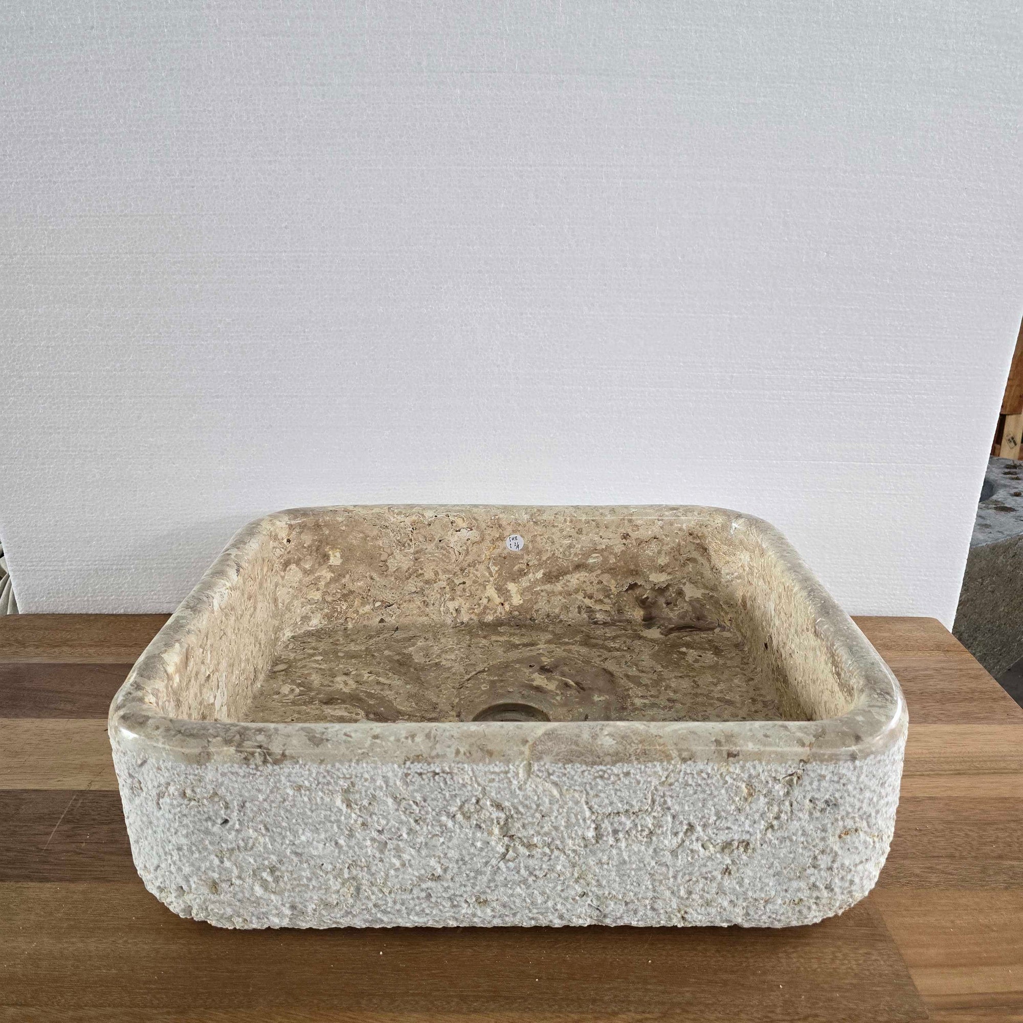 Hammered marble stone basin – Paradise Living Co.