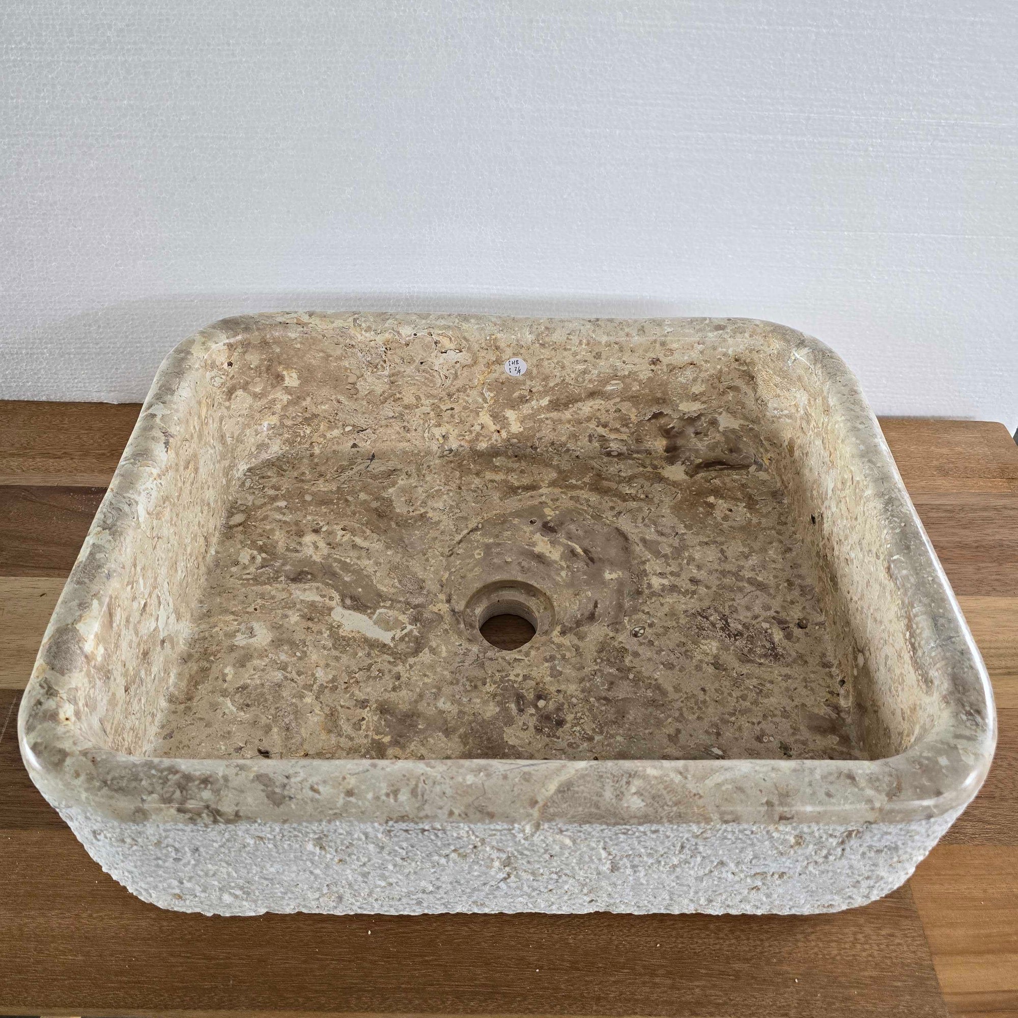 Hammered marble stone basin – Paradise Living Co.