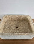 Hammered marble stone basin – Paradise Living Co.