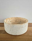 Hammered blush marble stone basin – round – Paradise Living Co.