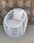 OUTDOOR Steel Framed Hellas Synthetic Rattan Arm Chair