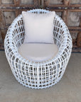 OUTDOOR Steel Framed Hellas Synthetic Rattan Arm Chair