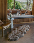 Pelican Wool Curly Sheepskin Double Rug