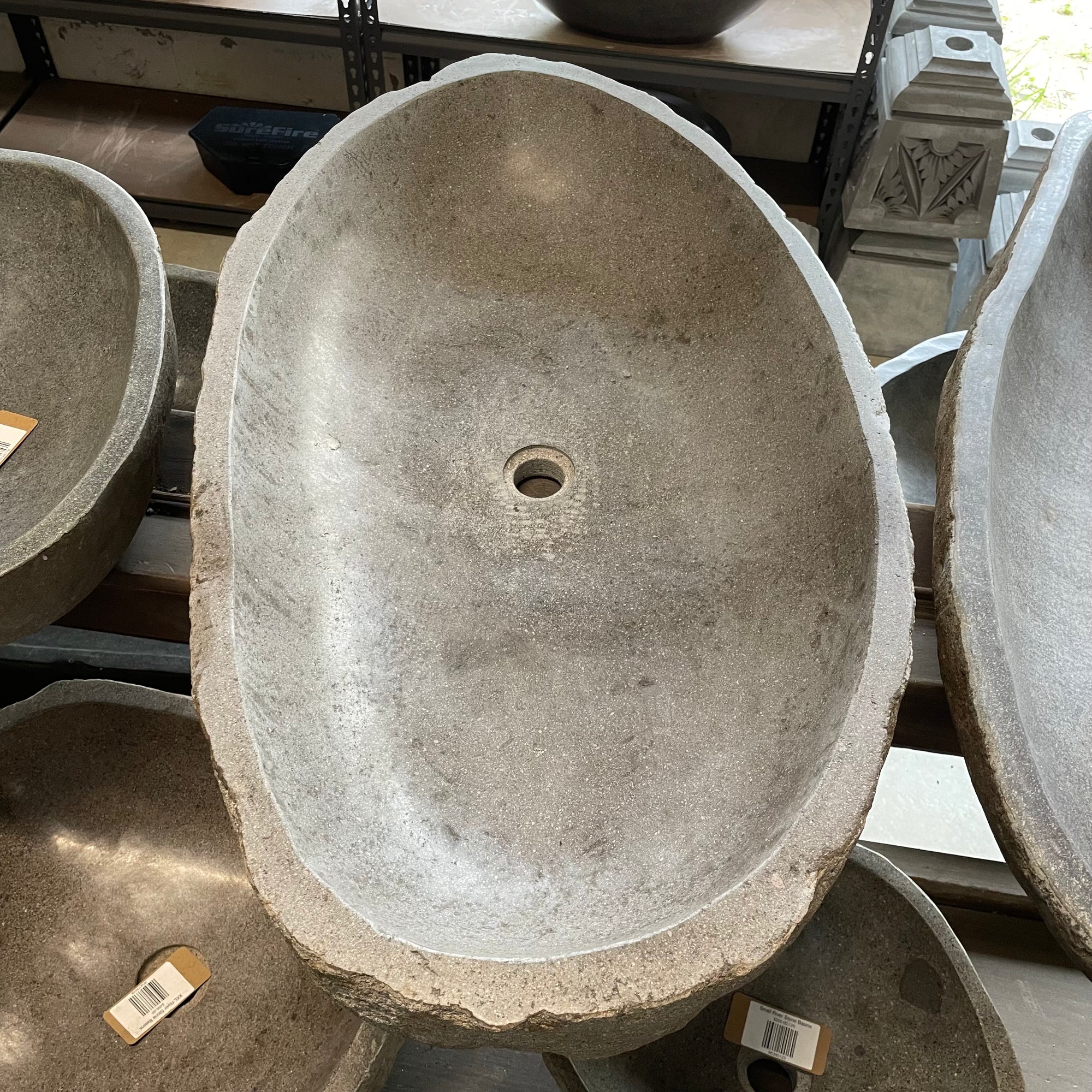 River stone basin – 96 x 52 x 15cm – Paradise Living Co.