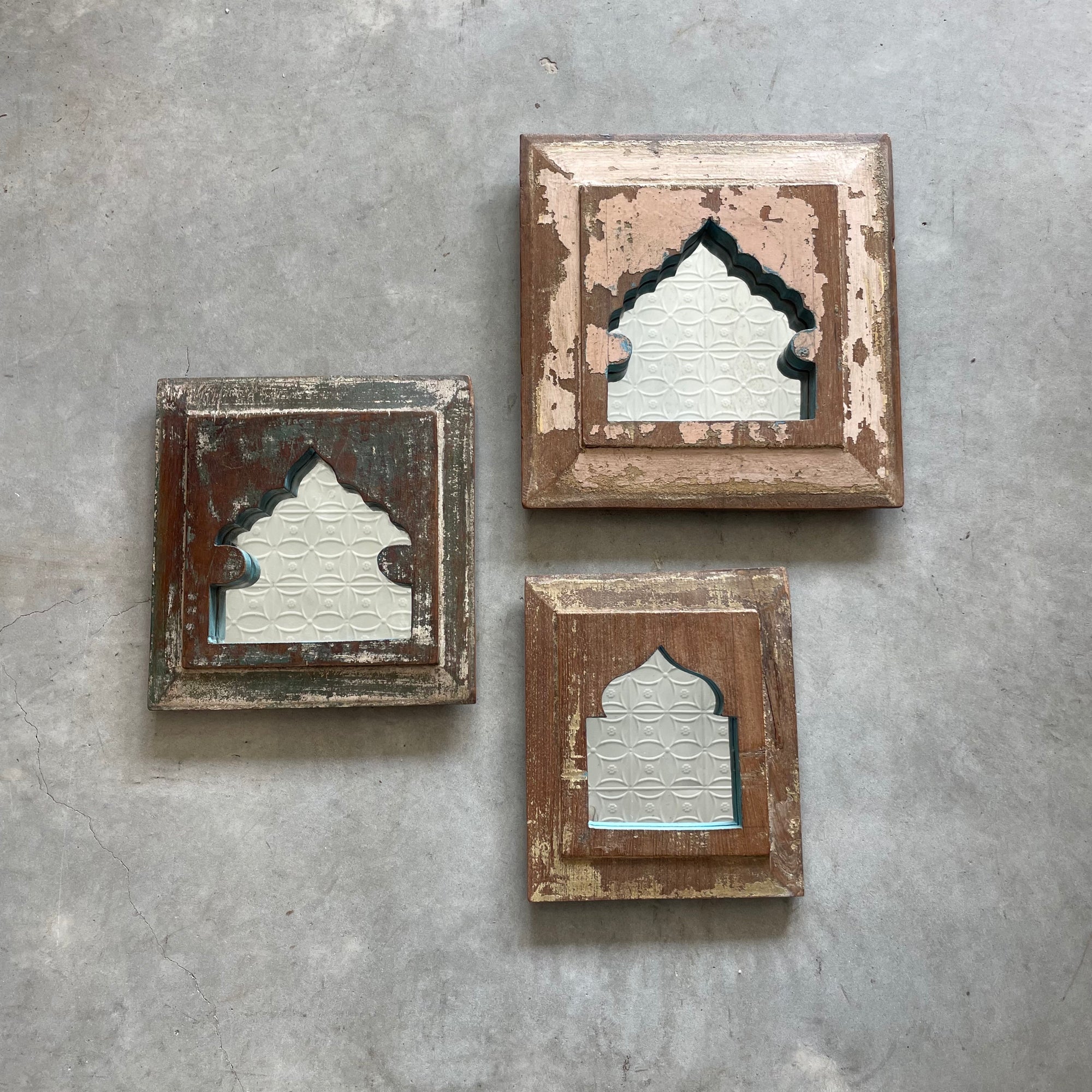 Indian Timber Arch Mirror - Assorted Designs