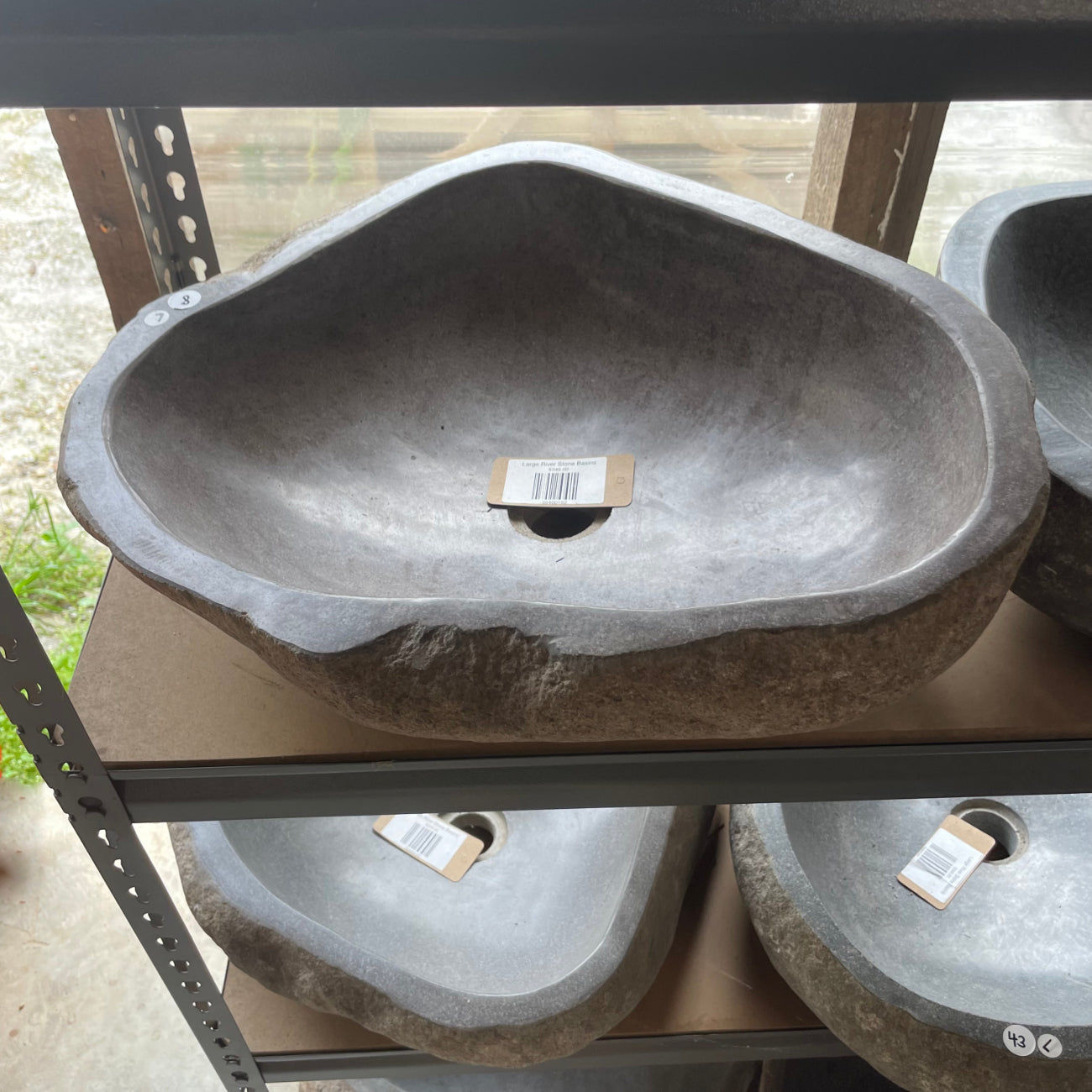 River stone basin – 50 x 46 x 15cm – Paradise Living Co.