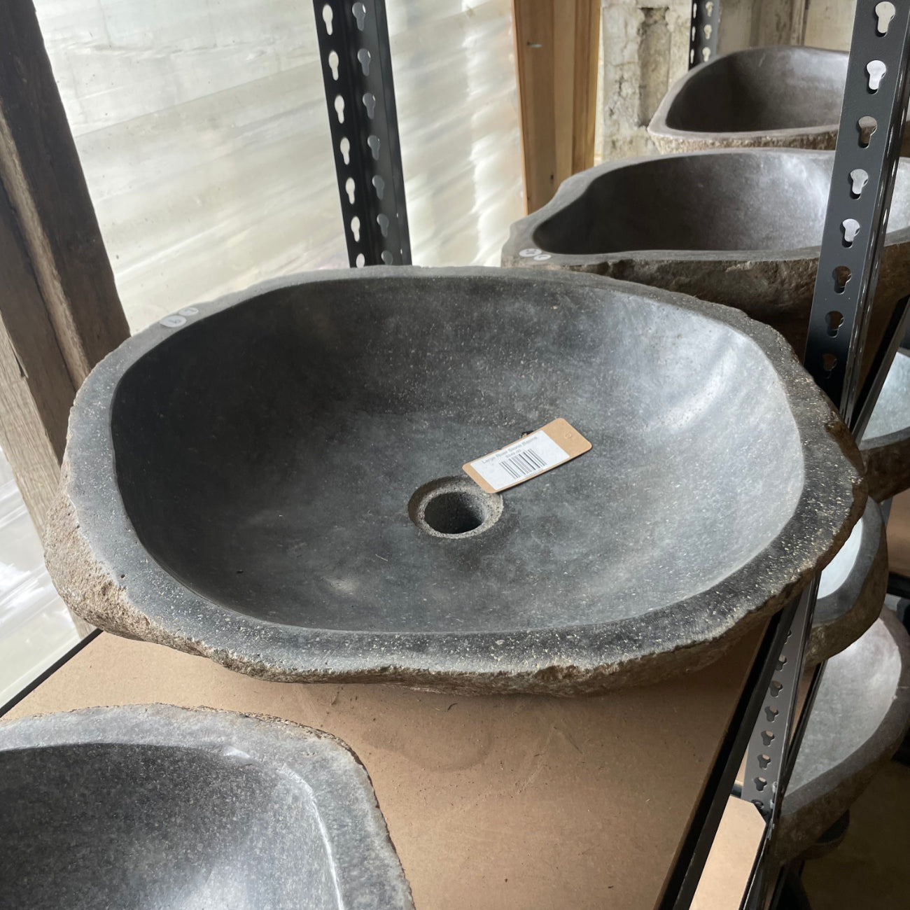 River stone basin – 49.5 x 44.5 x 14cm – Paradise Living Co.