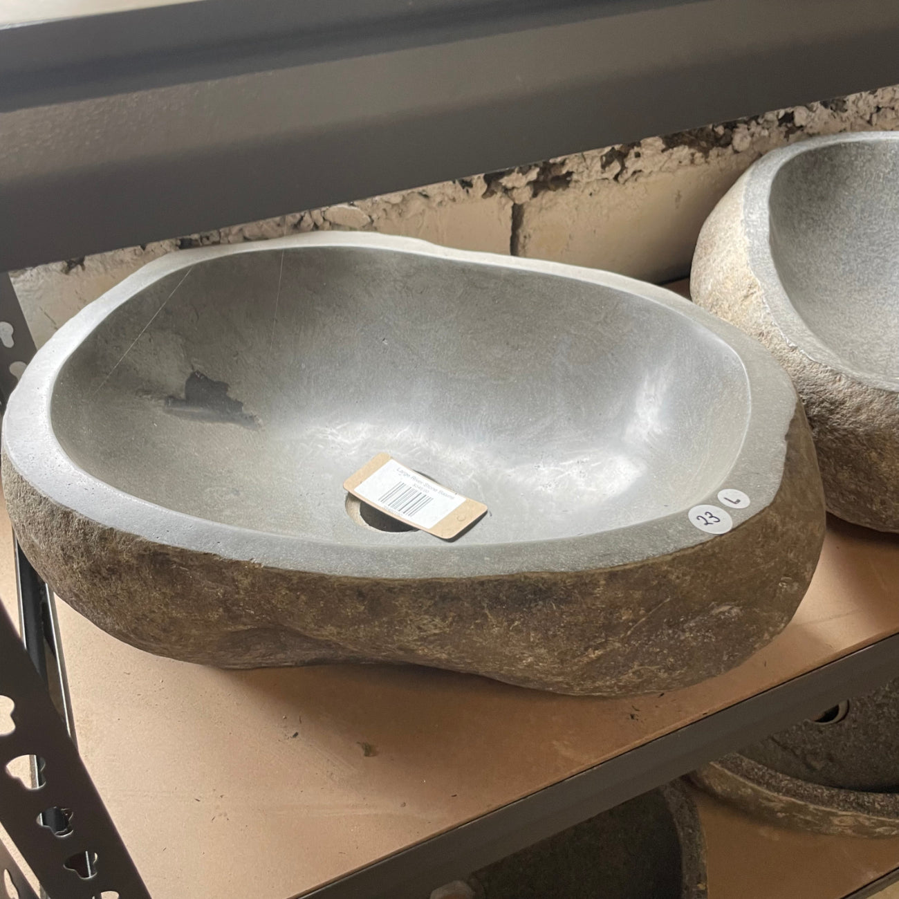 River stone basin – 45 x 36 x 15cm – Paradise Living Co.
