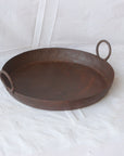 Medium Indian Iron Flat Kadai Trays