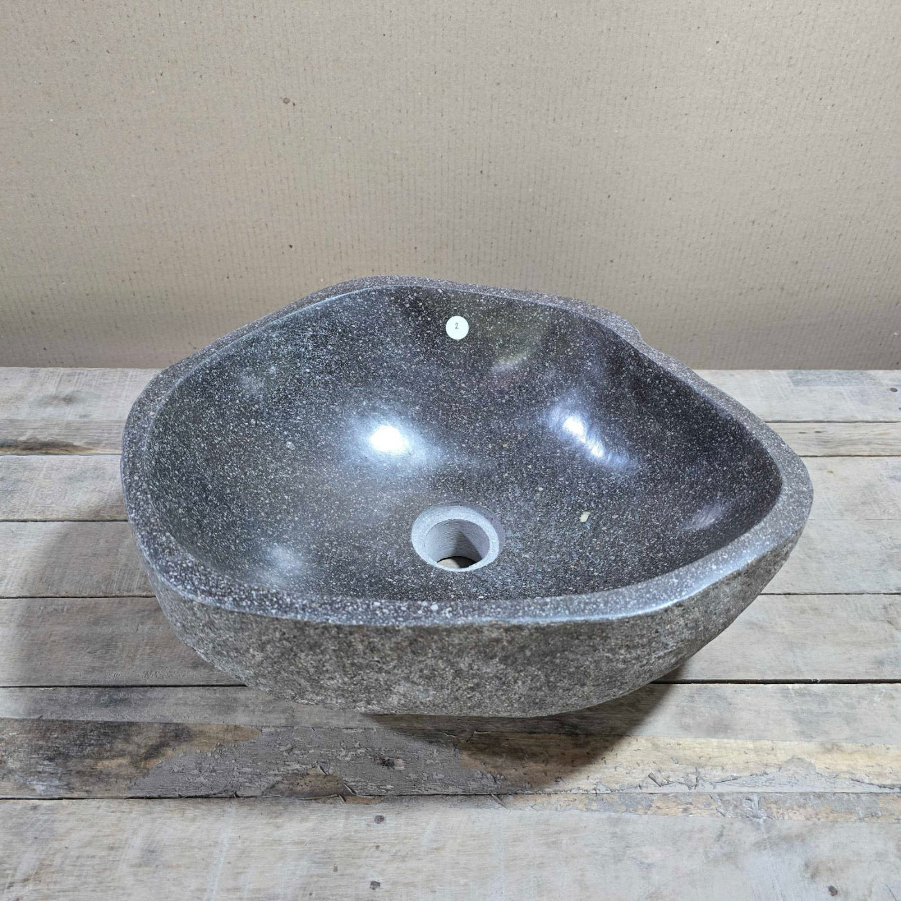 River stone basin – 39 x 41 x 15cm – Paradise Living Co.