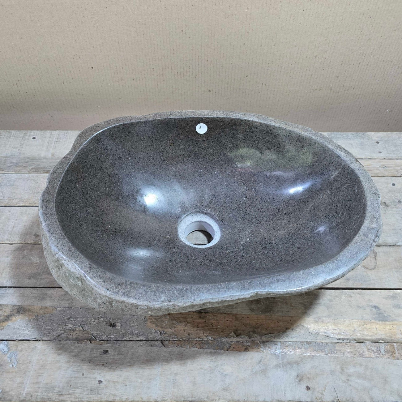 River stone basin – 40 x 30cm – Paradise Living Co.