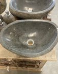 River stone basin – 46 x 32 x 15cm – Paradise Living Co.