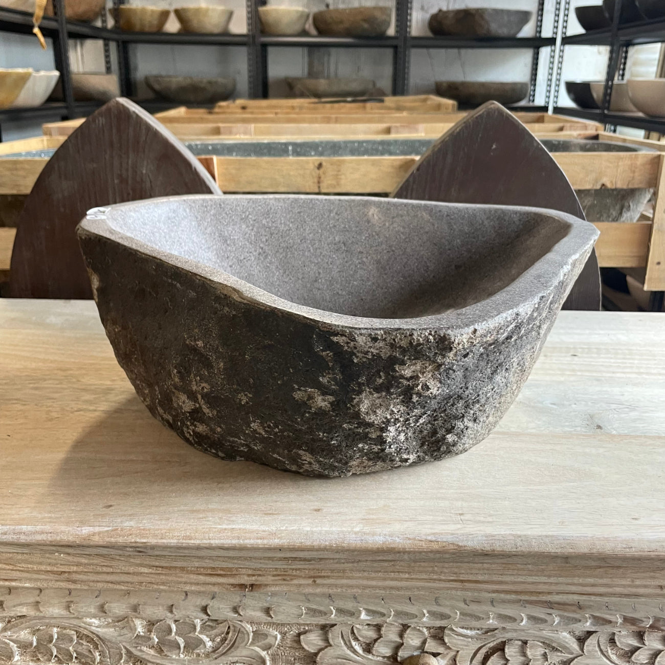 River stone basin – 41 x 36 x 14cm – Paradise Living Co.