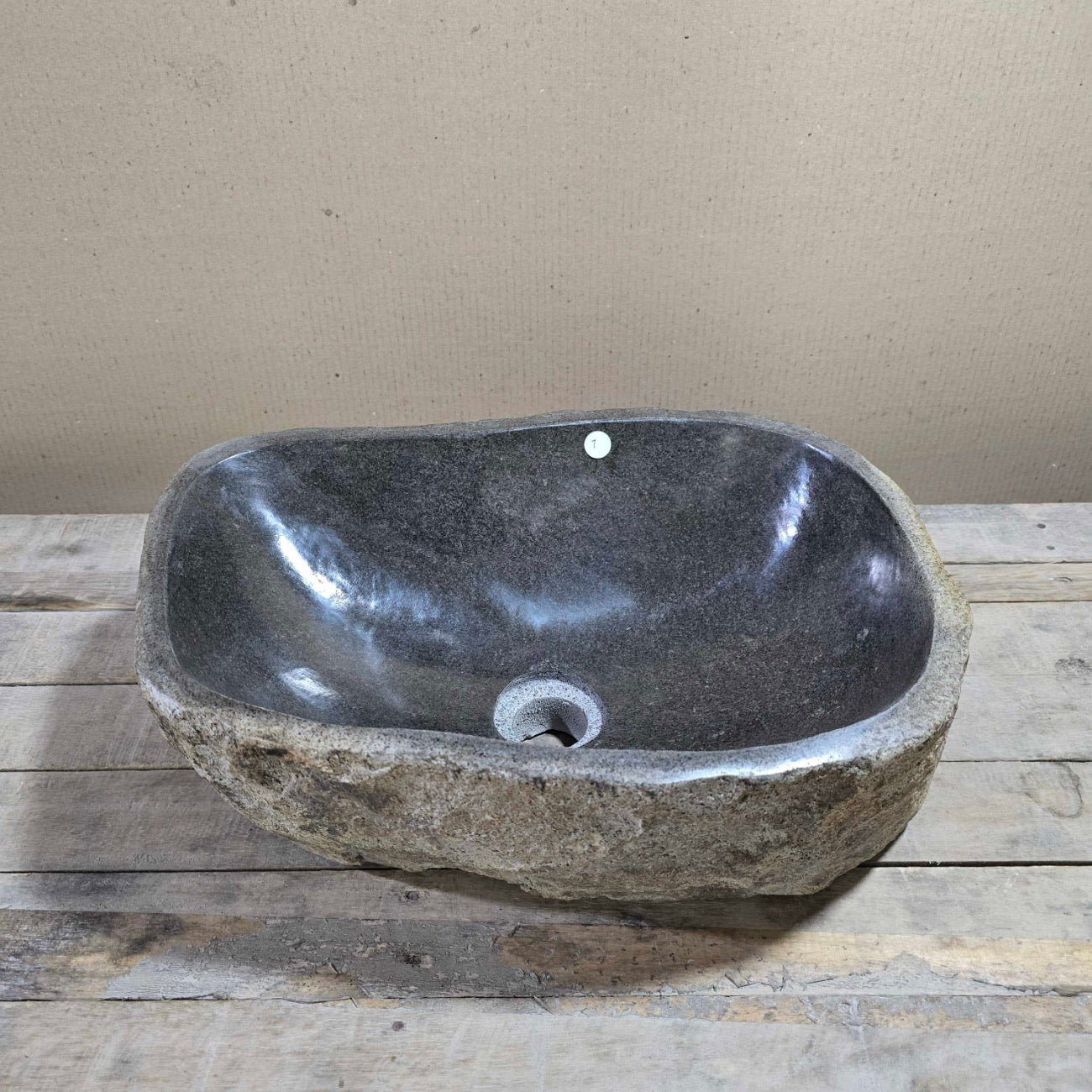 River stone basin – 42 x 30cm – Paradise Living Co.