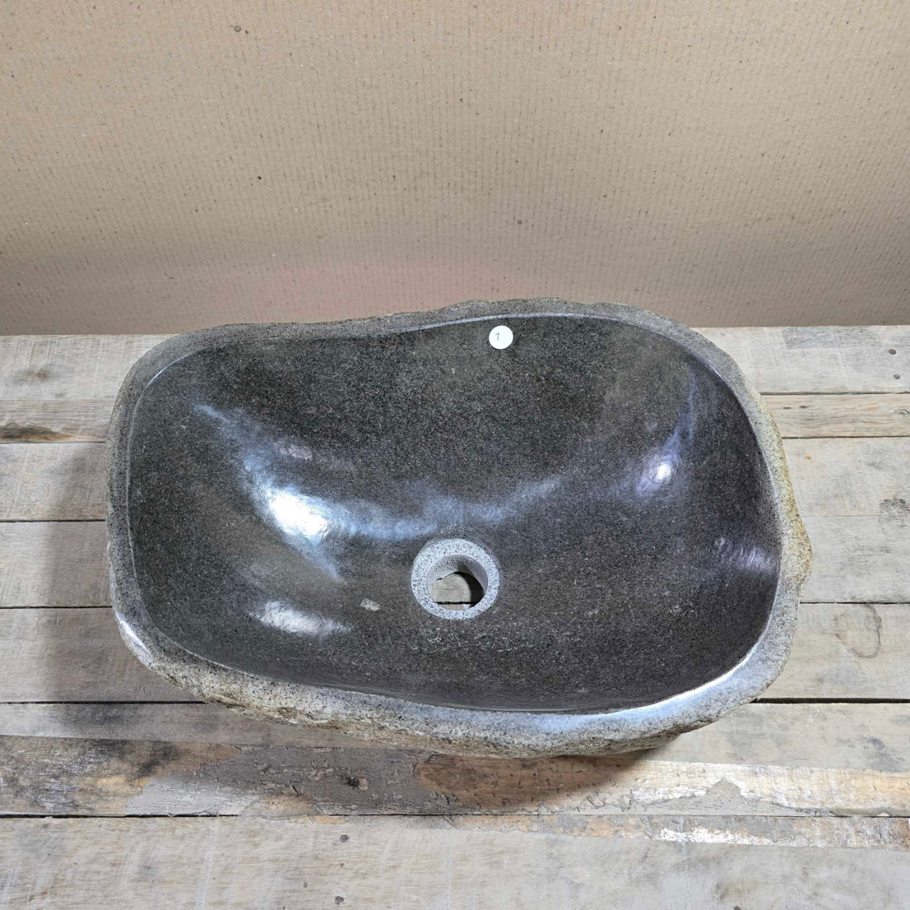 River stone basin – 42 x 30cm – Paradise Living Co.