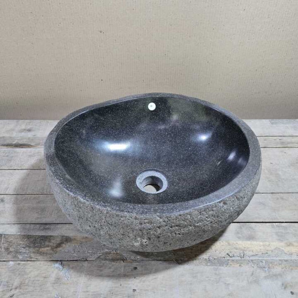 River stone basin – 38 x 33cm – Paradise Living Co.